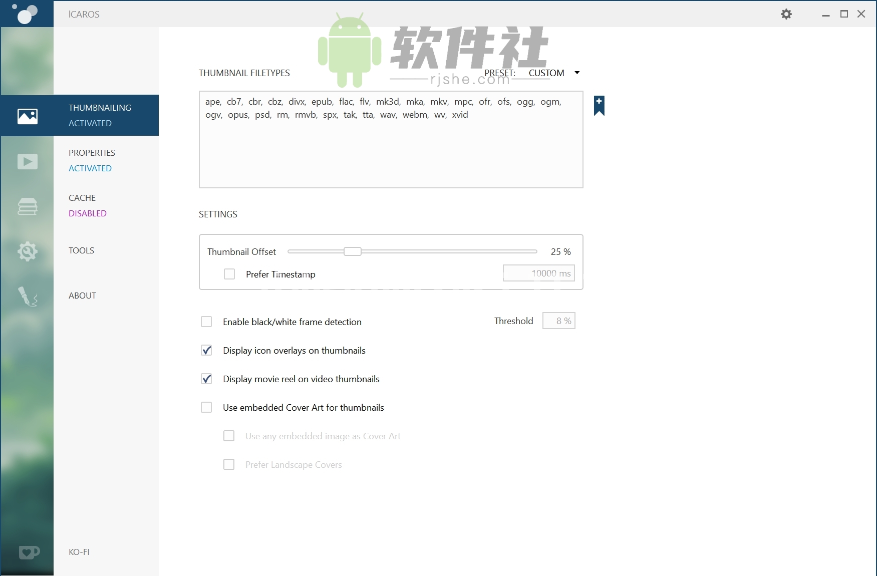 Icaros Shell Extensions(资源管理器视频扩展) v3.3.3 绿色版